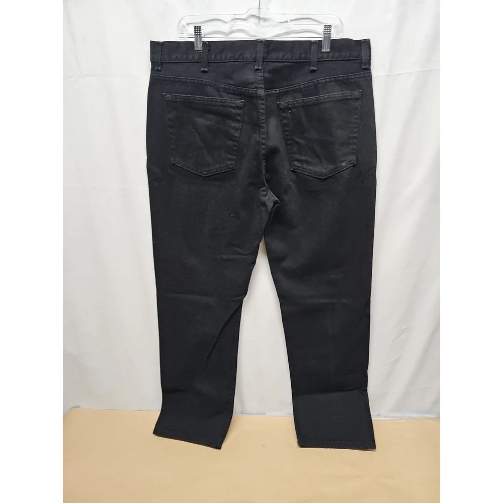 George Men's Black Denim Jeans Pants Regular‎ Size 38/32